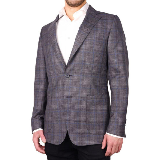 Made in Italy Brown Wool Vergine Blazer Made in Italy