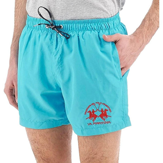 La Martina Elegant Light Blue Men's Swim Shorts La Martina