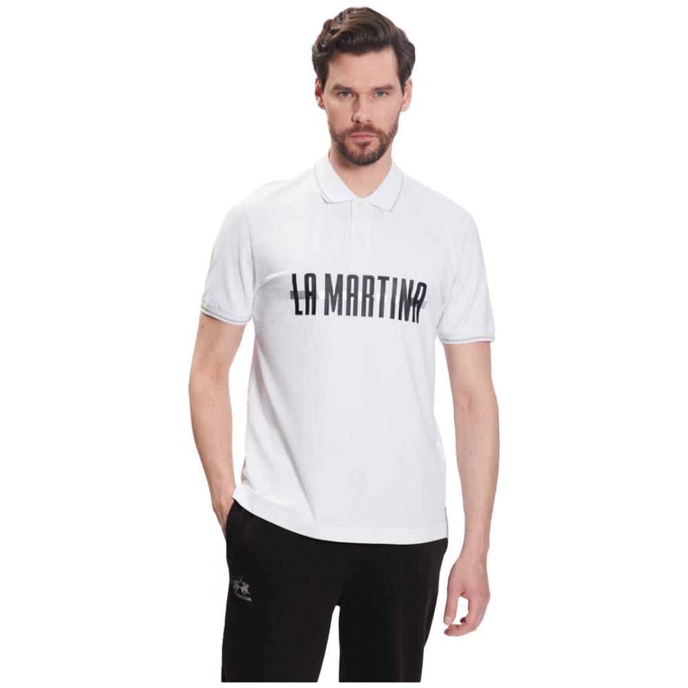 优雅的棉混纺 Polo 衫，带有闪光装饰