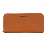 Baldinini Trend Elegant Orange Leather Wallet with Zipper