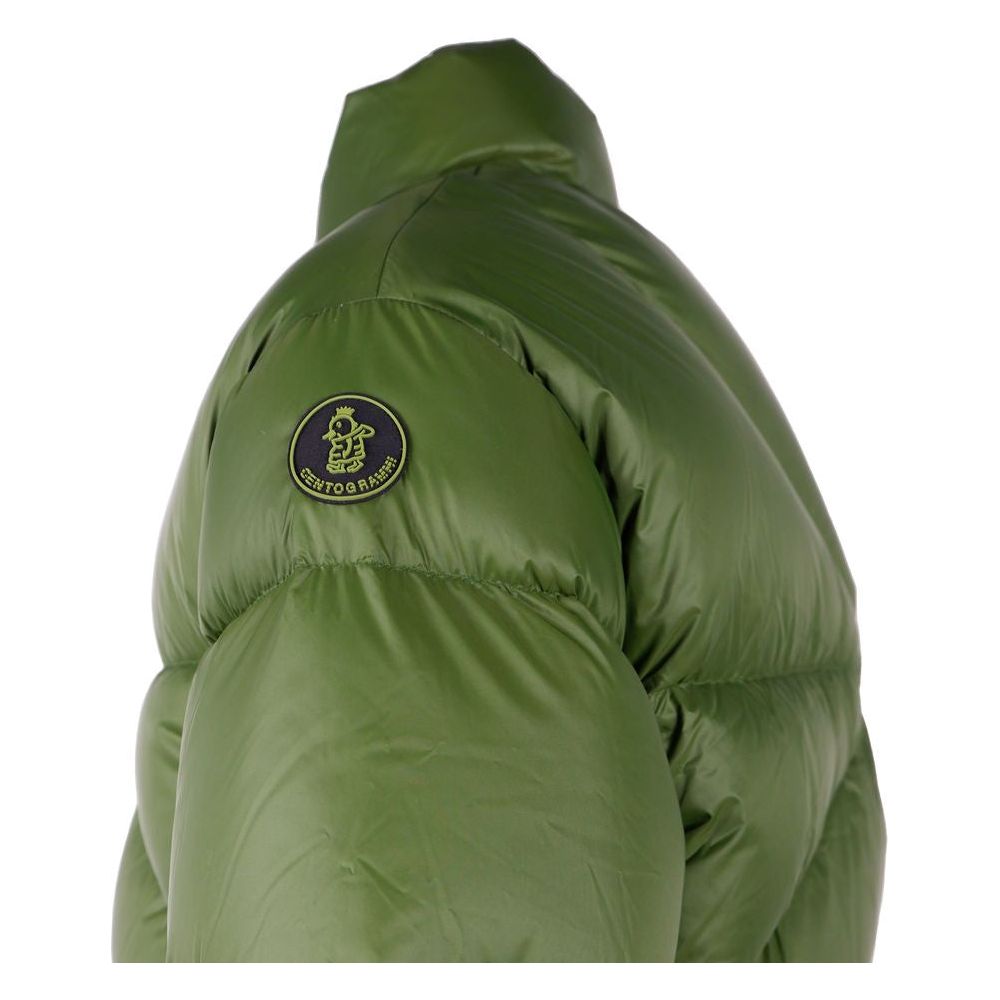 Centogrammi Chic Green Nylon Puffer Jacket Centogrammi