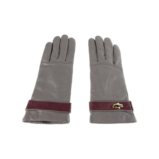 Cavalli Class Elegant Lambskin Leather Gloves Cavalli Class