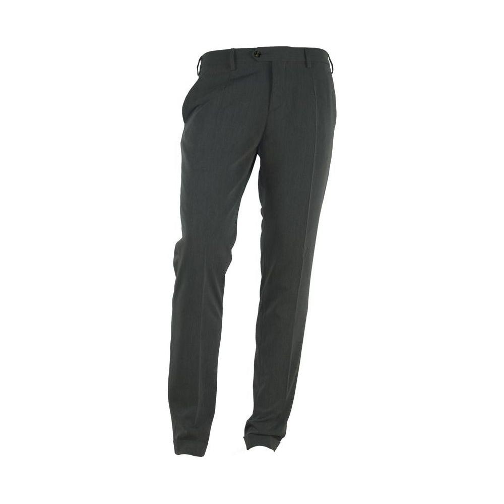 Made in Italy Gray Polyester Pant