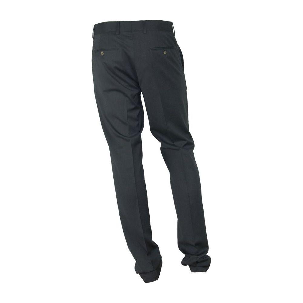Made in Italy Gray Polyester Pant