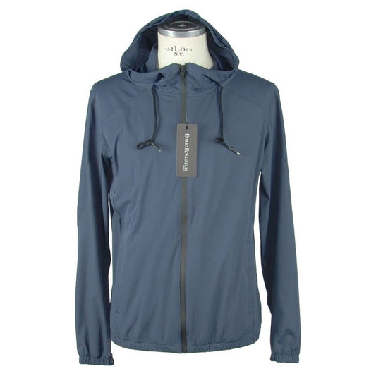 Emilio Romanelli Sleek Synthetic Hooded Jacket Emilio Romanelli