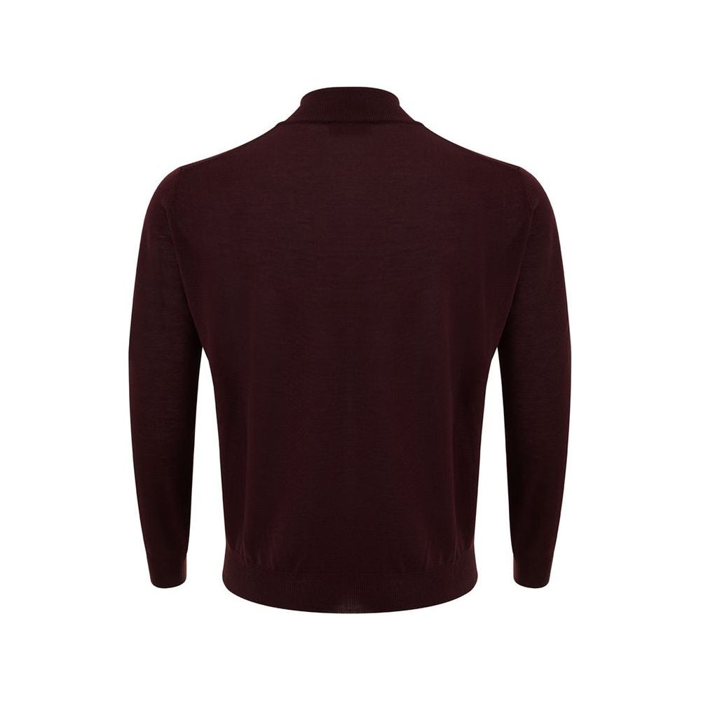 FERRANTE Elegant Red Woolen Luxury Sweater for Men FERRANTE