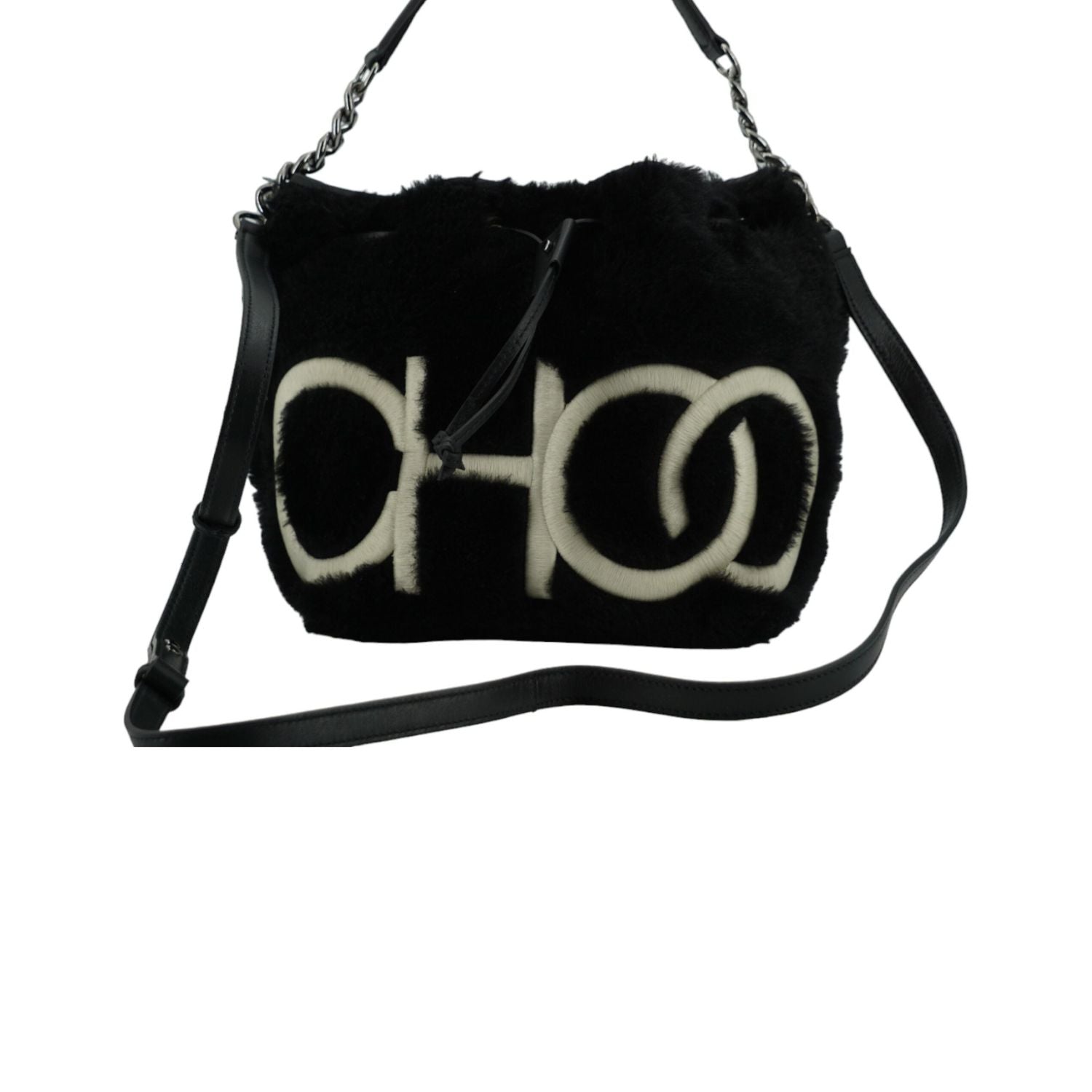 Front view with bag zipped and handles upright.
