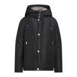 Aquascutum Elegant Black Jacket with Removable Hood AQ-7482-IT46 | S