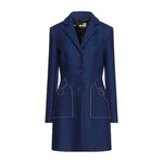 Love Moschino Blue Wool Women Coat