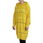 Dsquared² Yellow Cotton Knitted Hooded Pullover Sweater TSH83461-38