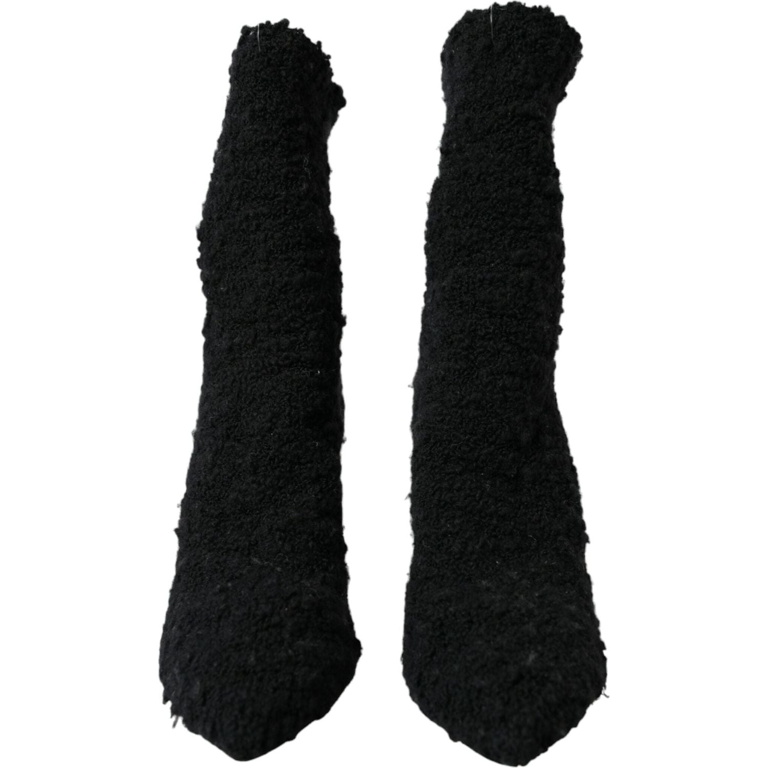 黑色细高跟中筒靴