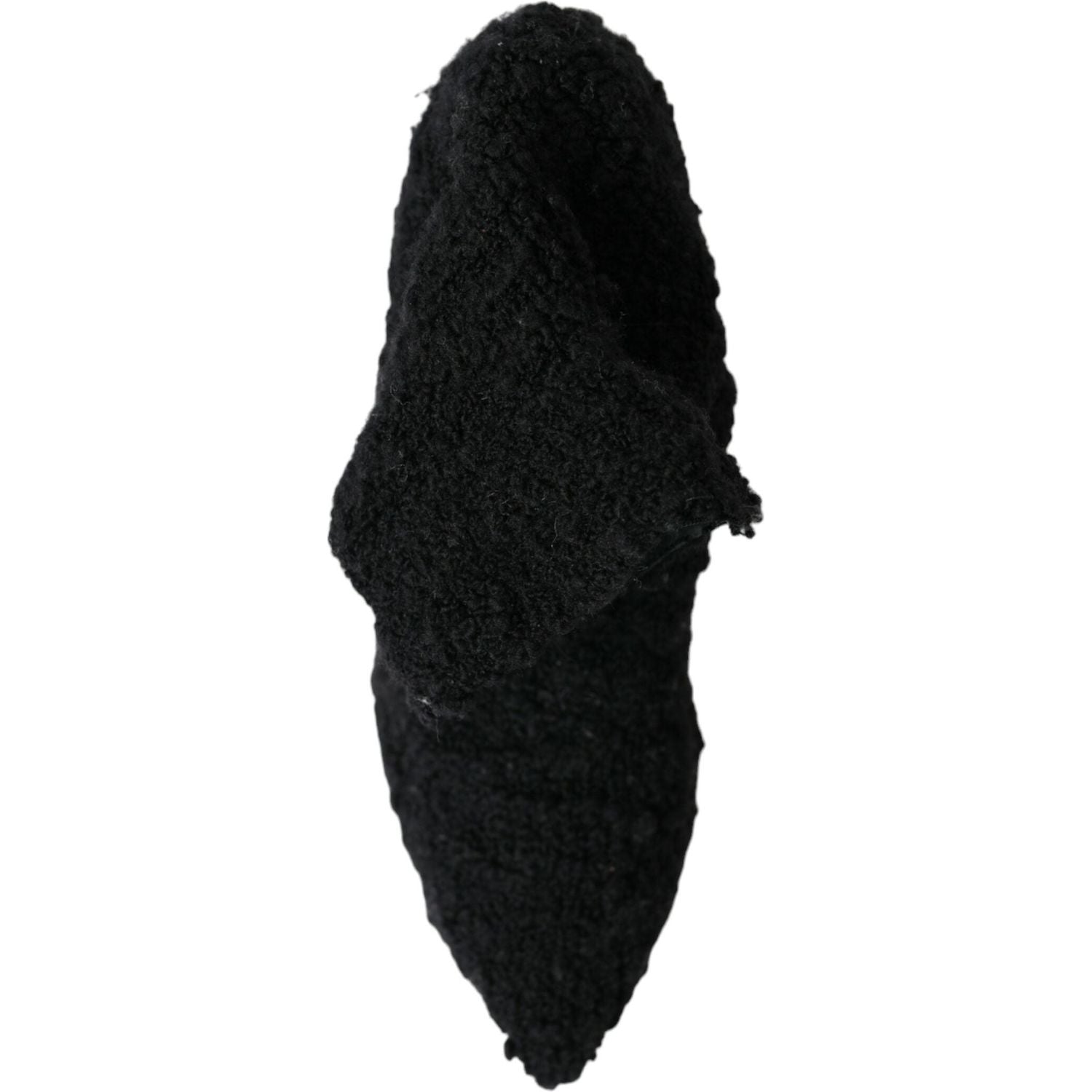 黑色细高跟中筒靴