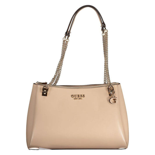 Guess Jeans Beige Polyethylene Handbag Guess Jeans