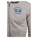La Martina Gray Cotton Men's Sweater