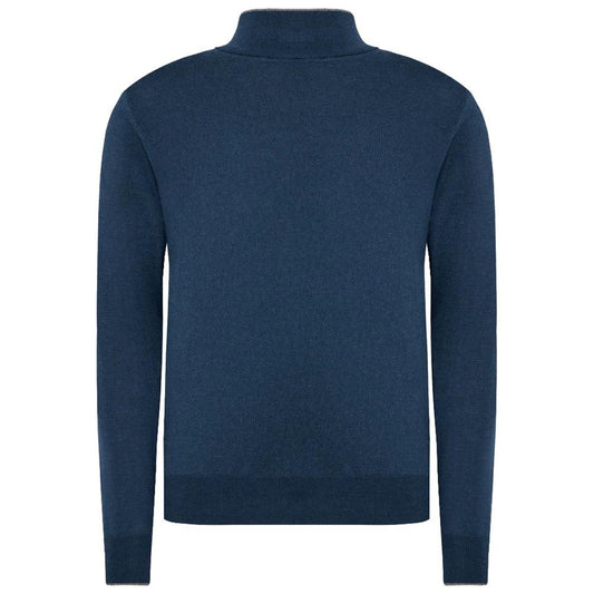 La Martina Blue Acrylic Sweater La Martina