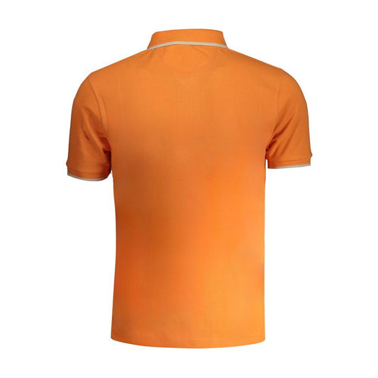 La Martina Orange Cotton Polo Shirt La Martina