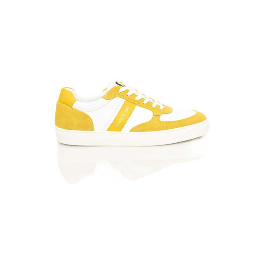 Cerruti 1881 Yellow Leather Men Sneaker Cerruti 1881