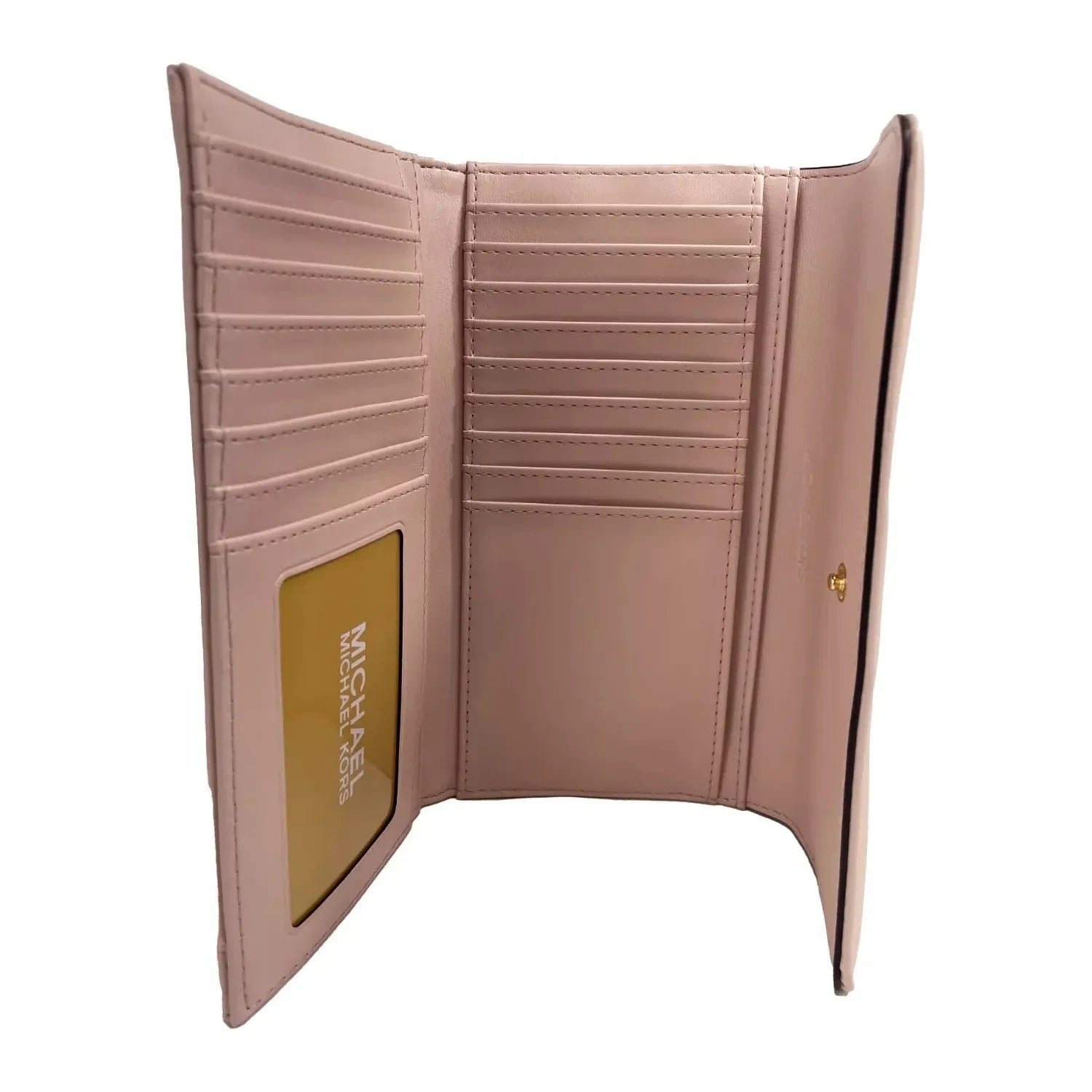 Jet Set Travel 大号绗缝皮革三折钱包 腮红粉