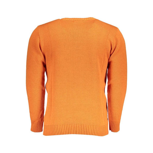 U.S. Grand Polo Orange Fabric Sweater U.S. Grand Polo