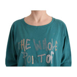 John Galliano Green Cotton Oversized Sweater