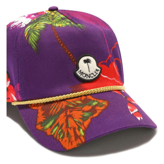 Moncler x Palm Angels Purple Cotton Hats & Cap Moncler x Palm Angels