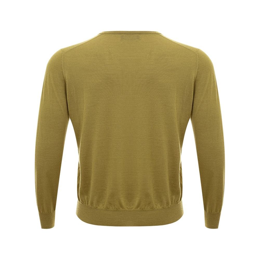 Gran Sasso Elegant Green Cashmere Sweater for Men Gran Sasso