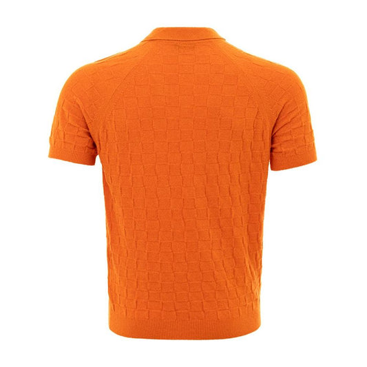 Gran Sasso Chic Orange Cotton Polo for the Modern Gentleman Gran Sasso