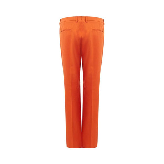 Lardini Elegant Cotton Orange Pants Lardini