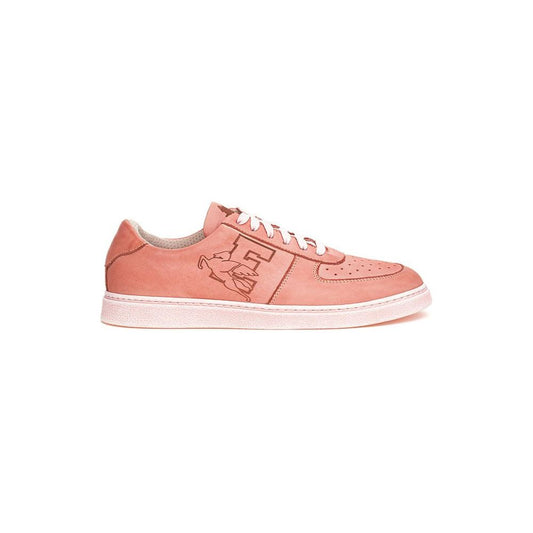 Etro Elegant Pink Leather Sneakers for the Modern Man Etro