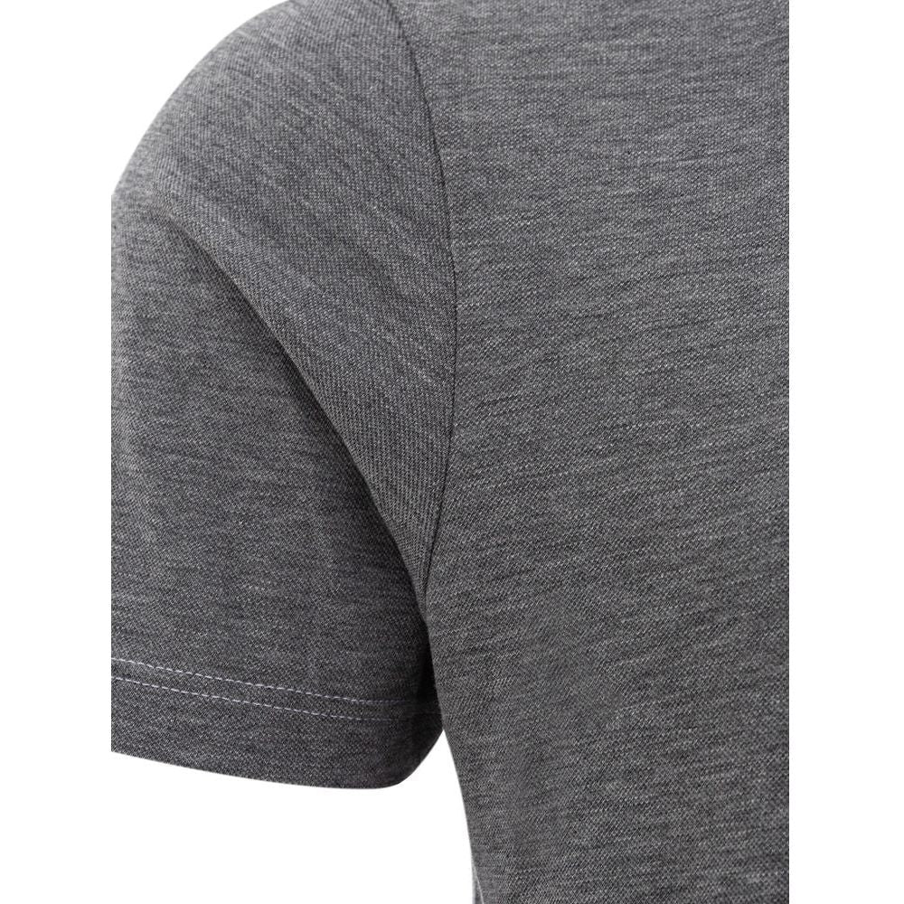 Gran Sasso Elegant Gray Cotton T-Shirt for Men Gran Sasso