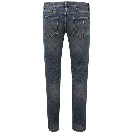 Armani Exchange Elevated Blue Cotton Denim Armani Exchange