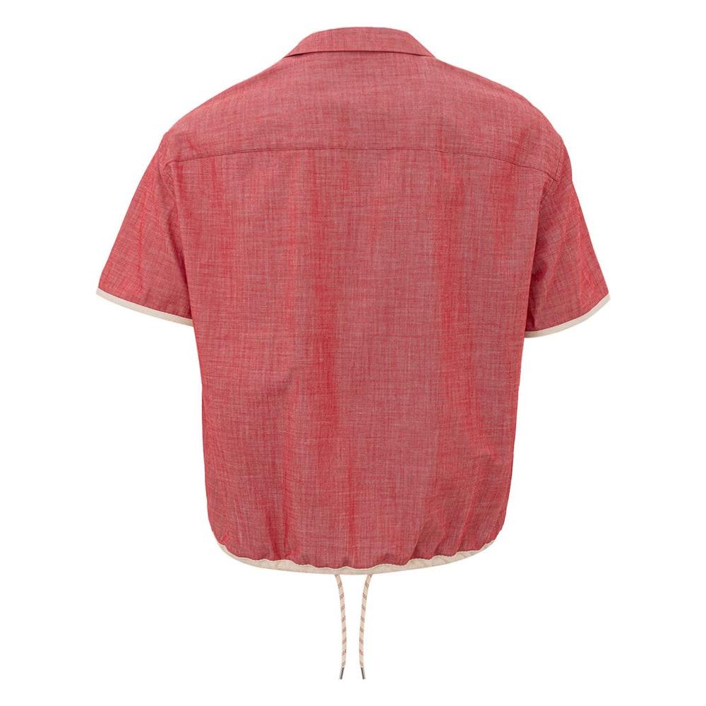 Armani Exchange Crimson Cotton Classic Men's Shirt Armani Exchange