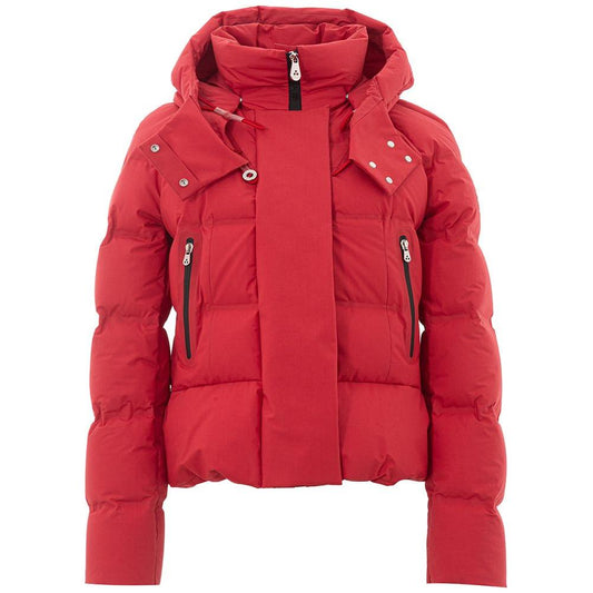 Peuterey Chic Red Cotton Jacket for Sophisticated Style Peuterey