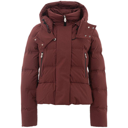 Peuterey Elegant Bordeaux Cotton Jacket for Women Peuterey