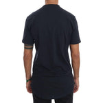 Daniele Alessandrini Blue Cotton Crewneck T-Shirt TSH1323-3