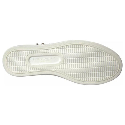 Dolce & Gabbana White Portofino Sacred Heart Sneakers Women Shoes