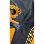 Dolce & Gabbana Blue Heraldic Patch Striped King Bee Sweater JKT2880-46