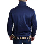 Dolce & Gabbana Blue Heraldic Patch Striped King Bee Sweater JKT2880-46