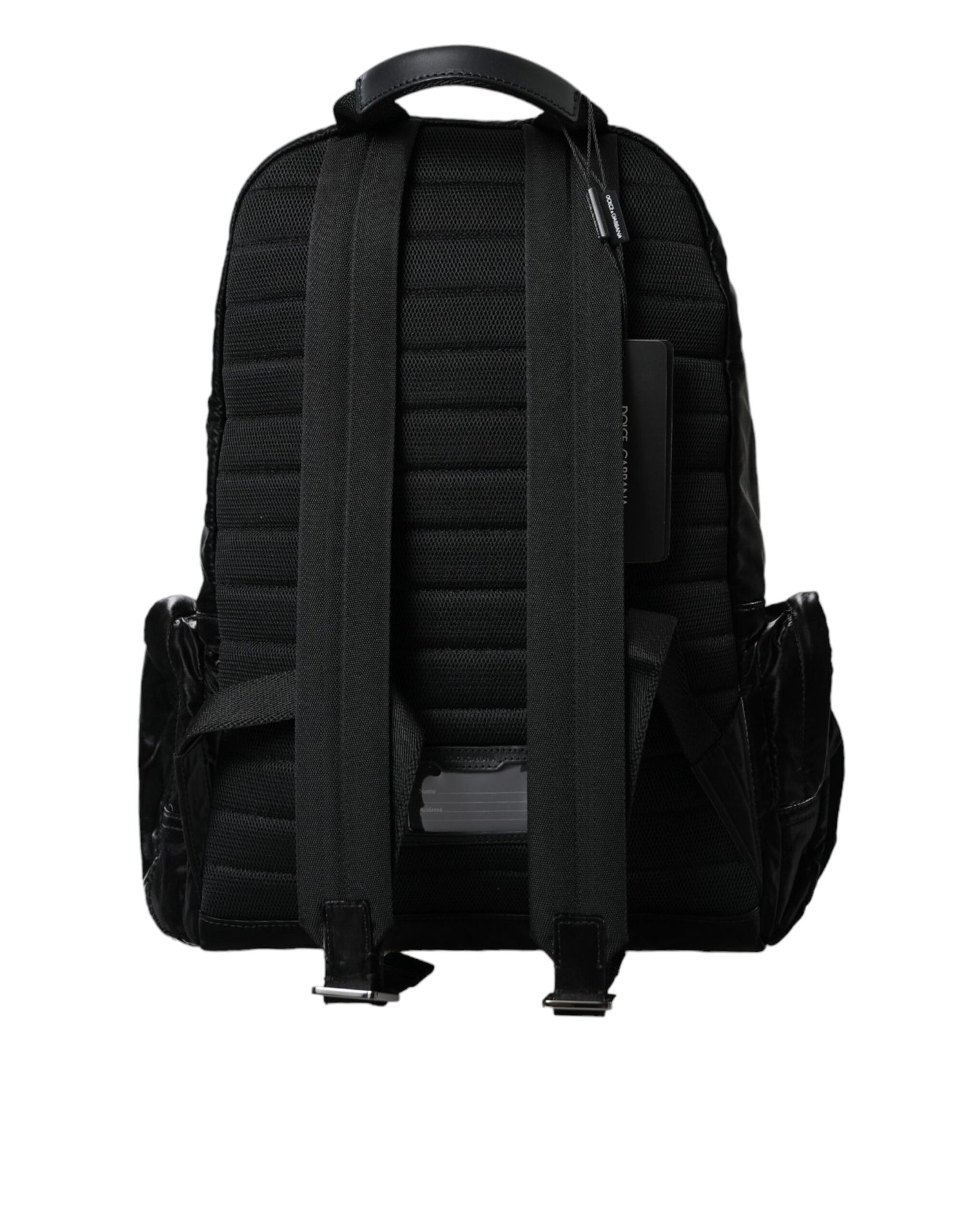 Front view with bag zipped and handles upright.