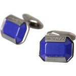 Dolce & Gabbana Silver Plated Brass Pin Crystal Cufflinks SMY10213