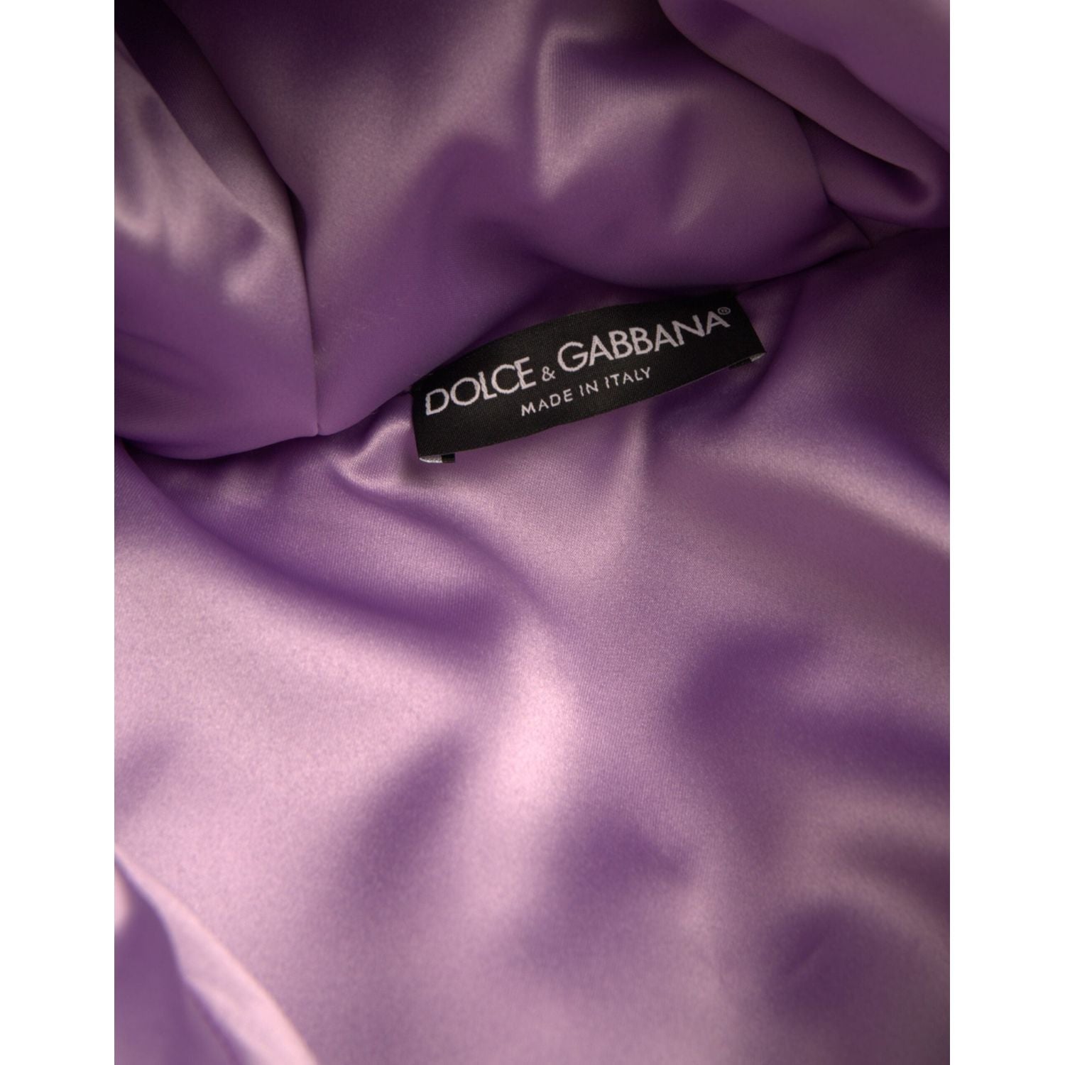 Dolce & Gabbana Multicolor Heart Logo Hooded Puffer Jacket