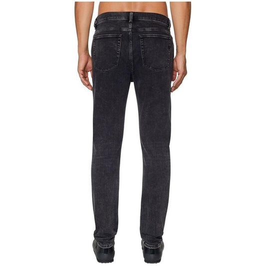 Diesel Black Cotton Men Jean