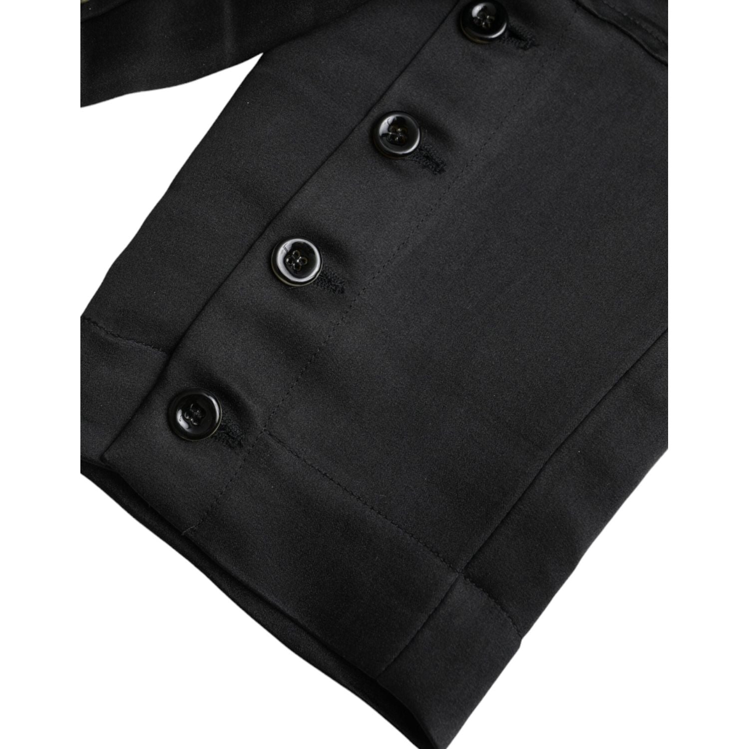 بنطال قصير أسود اللون من Ermanno Scervino بخصر مرتفع