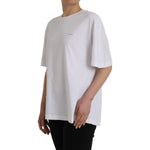 Balenciaga White Cotton Crew Neck Short Sleeves T-shirt TSH84983-M
