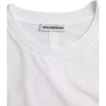 Balenciaga White Cotton Crew Neck Short Sleeves T-shirt TSH84983-M