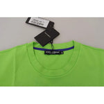 Dolce & Gabbana Green Cotton DG CHANNEL Top T-shirt