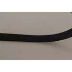 Dolce & Gabbana Black Velvet Silver Tone Metal Buckle Belt