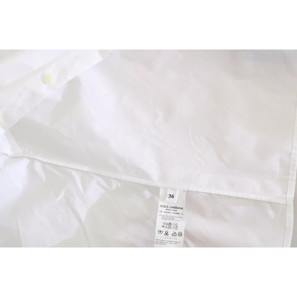 Dolce & Gabbana White Collared Short Sleeve Polo Shirt Top Dolce & Gabbana