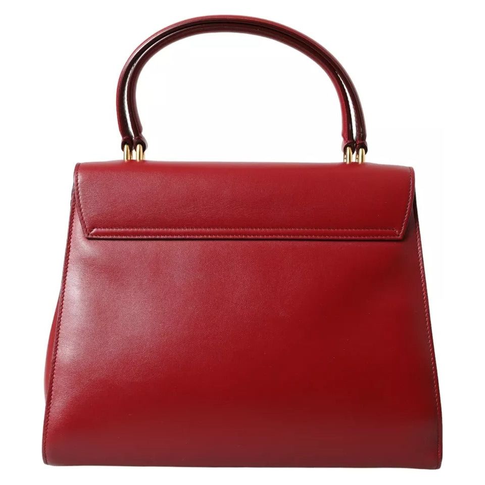 Dolce & Gabbana Red Leather Top Handle Crossbody WELCOME Shoulder Bag Dolce & Gabbana