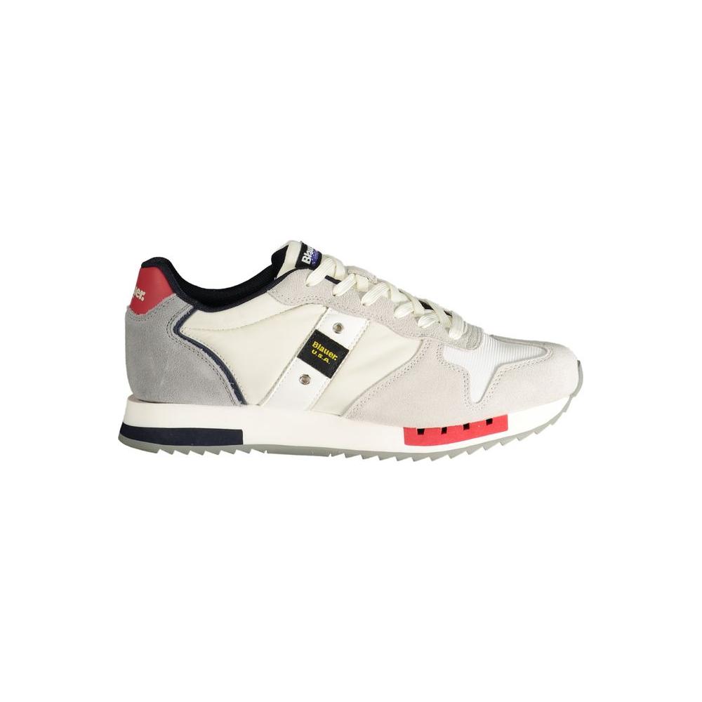 Blauer White Polyester Sneaker Blauer